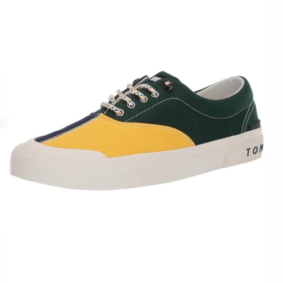 Tommy Hilfiger Men's Colorblock Canvas Sneakers - Picture 1 of 11